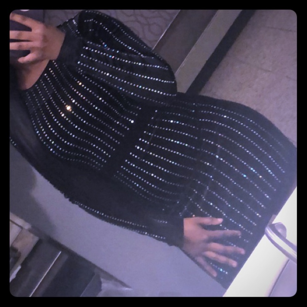 ❣️ Long Sleeve Studded Mini Dress ❣️